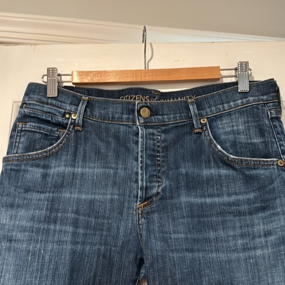 Citizens of Humanity Dark Wash Straight Leg Jeans - Picture 2 of 10